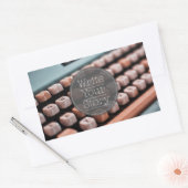 Sticker Rectangulaire Écrire votre histoire (Enveloppe)