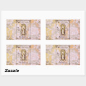 Sticker Rectangulaire Écriture Et Nonne (Feuille)