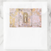 Sticker Rectangulaire Écriture Et Nonne (Sac)