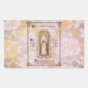 Sticker Rectangulaire Écriture Et Nonne