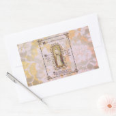 Sticker Rectangulaire Écriture Et Nonne (Enveloppe)