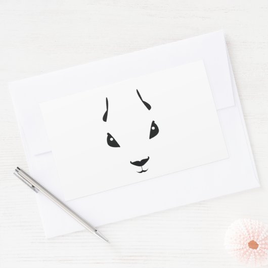 Sticker Rectangulaire écureuil (Enveloppe)