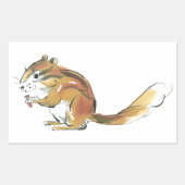 Sticker Rectangulaire Écureuil (Devant)