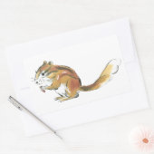 Sticker Rectangulaire Écureuil (Enveloppe)