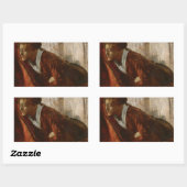 Sticker Rectangulaire Edgar Degas (Feuille)
