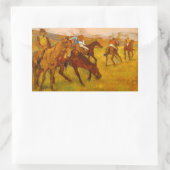 Sticker Rectangulaire Edgar Degas avant la course (Sac)