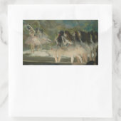 Sticker Rectangulaire Edgar Degas - Ballet à l'Opéra de Paris (Sac)