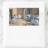Sticker Rectangulaire Edgar Degas - Dance Foyer, Opéra rue Le Peletier (Sac)