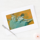 Sticker Rectangulaire Edgar Degas Danseuses à la barre Impression : Art (Enveloppe)
