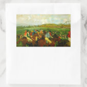 Sticker Rectangulaire Edgar Degas Équitation (Sac)