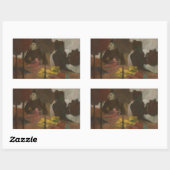 Sticker Rectangulaire Edgar Degas - Les Milliners (Feuille)