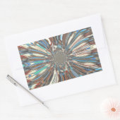 Sticker Rectangulaire Edgy African Urban Pop Art Conception optique Abst (Enveloppe)