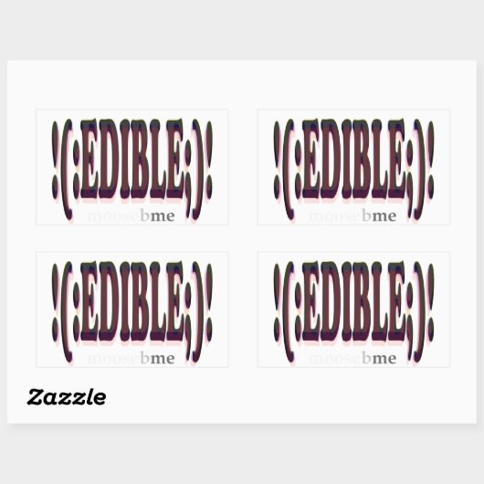 STICKER RECTANGULAIRE ÉDIBLE (Feuille)