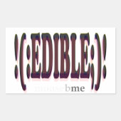 STICKER RECTANGULAIRE ÉDIBLE (Devant)