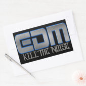 STICKER RECTANGULAIRE EDM ÉLIMINE LE BRUIT (Enveloppe)