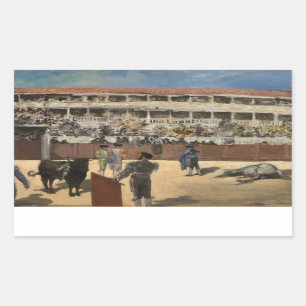Sticker Rectangulaire Edouard Manet - Bullfight