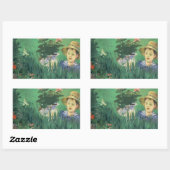 Sticker Rectangulaire Édouard Manet - Garçon en fleurs (Feuille)