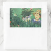 Sticker Rectangulaire Édouard Manet - Garçon en fleurs (Sac)