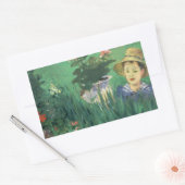 Sticker Rectangulaire Édouard Manet - Garçon en fleurs (Enveloppe)