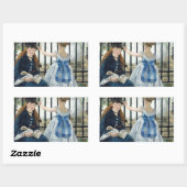 Sticker Rectangulaire Edouard Manet - Le Chemin De Fer (Feuille)