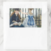 Sticker Rectangulaire Edouard Manet - Le Chemin De Fer (Sac)