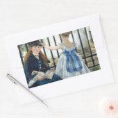 Sticker Rectangulaire Edouard Manet - Le Chemin De Fer (Enveloppe)