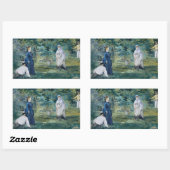 Sticker Rectangulaire Edouard Manet - Un jeu de Croquet (Feuille)