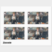 Sticker Rectangulaire Edouard Manet's A Bar (Feuille)