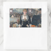 Sticker Rectangulaire Edouard Manet's A Bar (Sac)
