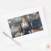 Sticker Rectangulaire Edouard Manet's A Bar (Enveloppe)
