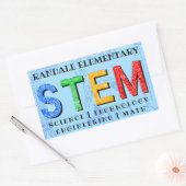 Sticker Rectangulaire Éducatif STEM (Enveloppe)