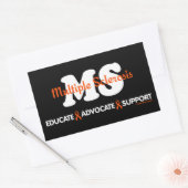 Sticker Rectangulaire Éduquer le support de l'avocat...MS (Enveloppe)