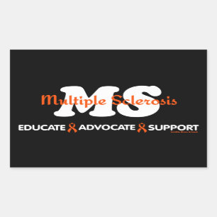 Sticker Rectangulaire Éduquer le support de l'avocat...MS