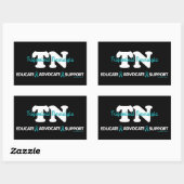STICKER RECTANGULAIRE ÉDUQUEZ LE SUPPORT DÉFENSEUR...TN (Feuille)