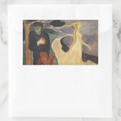 Sticker Rectangulaire Edvard Munch - Séparation (Sac)