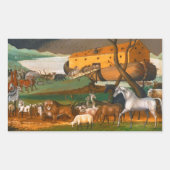 Sticker Rectangulaire Edward Hicks Noah's Ark (Devant)