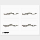 Sticker Rectangulaire Eel européen (Feuille)