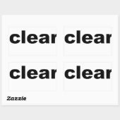 Sticker Rectangulaire Effacer le texte (Feuille)