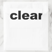 Sticker Rectangulaire Effacer le texte (Sac)