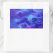 Sticker Rectangulaire Effet ciel bleu néon (Sac)