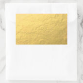 Sticker Rectangulaire Effet Faux Gold Foil imprimé (Sac)