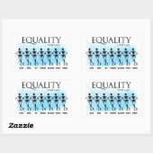Sticker Rectangulaire Égalité (Feuille)