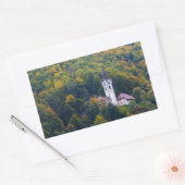 Sticker Rectangulaire Eglise dans une forêt tropicale en Slovénie (Enveloppe)