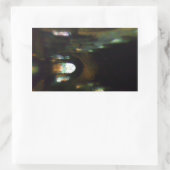 Sticker Rectangulaire Église noire (Sac)