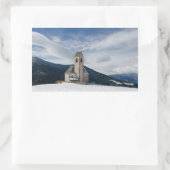 Sticker Rectangulaire Eglise St. Jakob dans Villnöss rectangle autocolla (Sac)