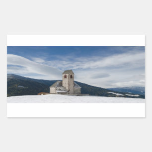 Sticker Rectangulaire Eglise St. Jakob dans Villnöss rectangle autocolla