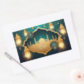 Sticker Rectangulaire Eid Mubarak (Enveloppe)