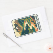 Sticker Rectangulaire Eightmile River Connecticut Colors (Enveloppe)