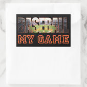 Sticker Rectangulaire El béisbol es mi Juego (Sac)