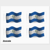 Sticker Rectangulaire El Salvador (Feuille)